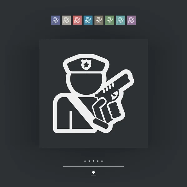 Policeman icon — Stock Vector