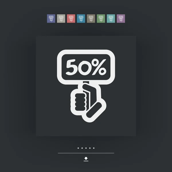 Icono de etiqueta de descuento — Archivo Imágenes Vectoriales