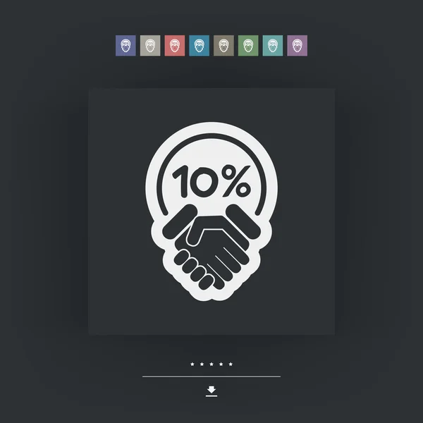 Icono de etiqueta de descuento — Archivo Imágenes Vectoriales