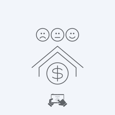 Banka derecelendirme Icon - ince serisi