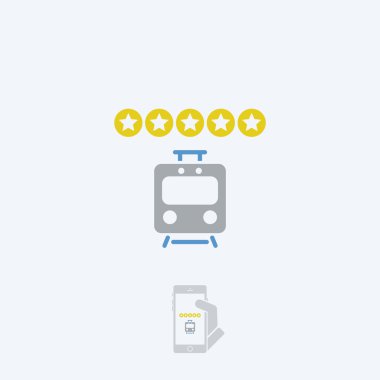 Tren derecelendirme Icon - ince serisi