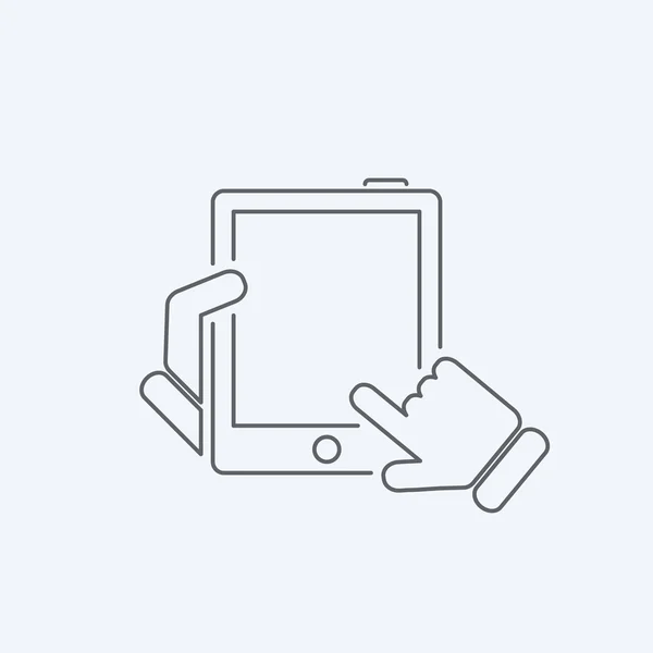Ikona tabletu — Stockový vektor