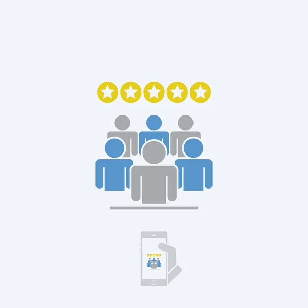 Classificação de pessoas ícone —  Vetores de Stock