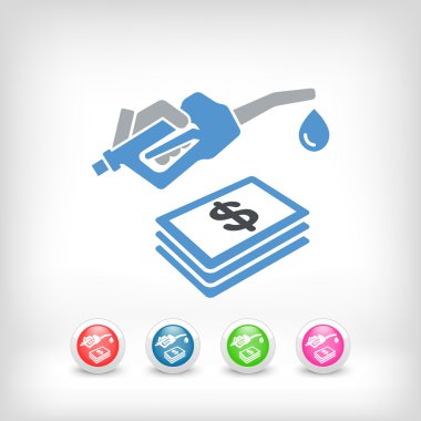 Fuel expense icon clipart