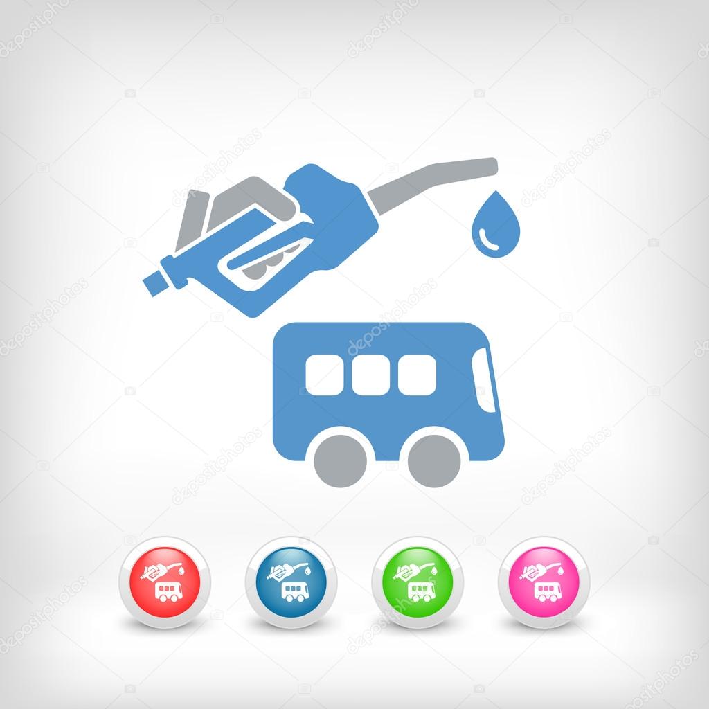 Bus fuel icon