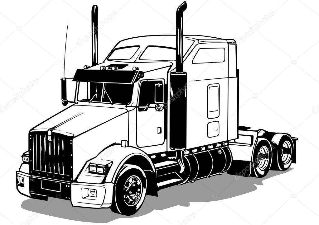 American Truck Illustration