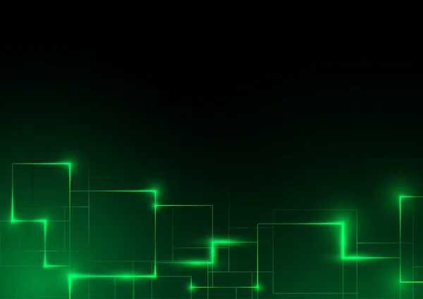 Fundo abstrato futurista verde —  Vetores de Stock