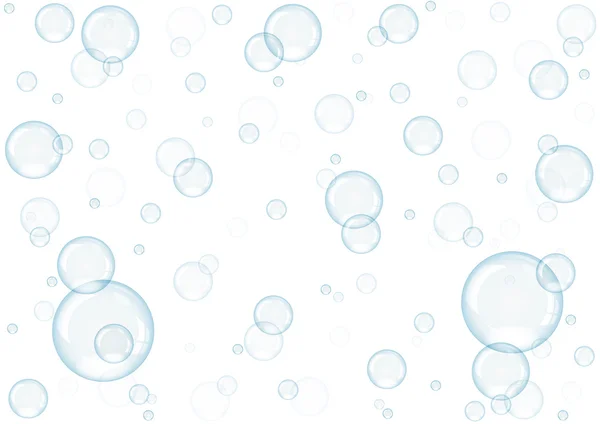 Bulles de chute bleues — Image vectorielle