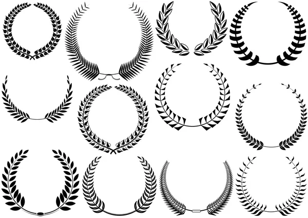 Laurel Wreaths Collection — Stock Vector