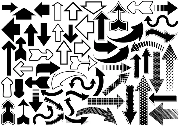 Collection de forme de flèche — Image vectorielle