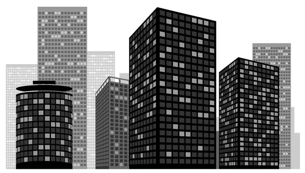 Cityscape vectorillustratie — Stockvector