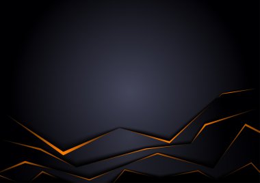 Turuncu kenarları ile arka plan