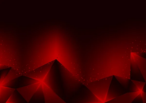 Bränna röda kristaller — Stock vektor