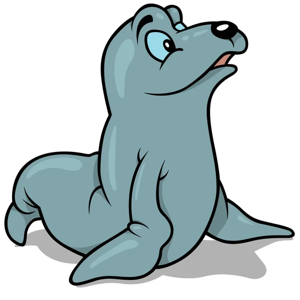 Blauäugige Robbe — Stockvektor