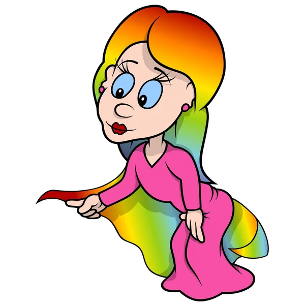 虹の妖精 — ストックベクタ