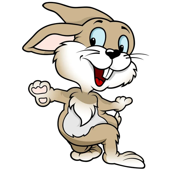 Cheerful Rabbit — Stock Vector