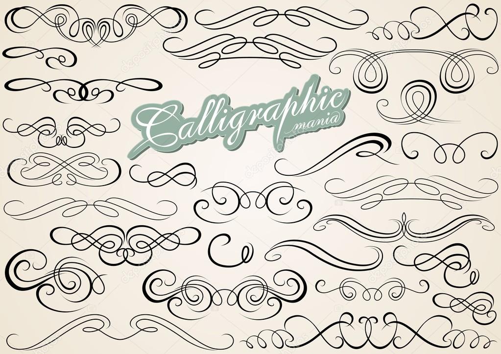 Calligraphic Design Elements