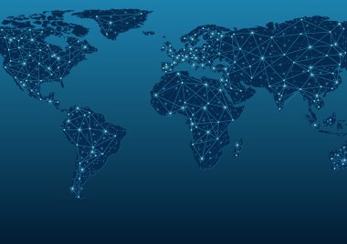 Dünya harita iletişim