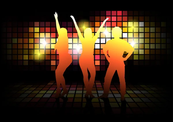 Dansen silhouetten — Stockvector