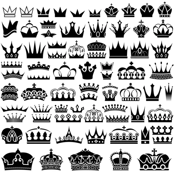 Collezione Crown — Vettoriale Stock