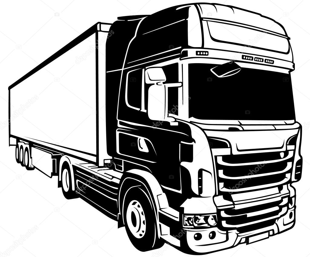 Trailer Truck \u2014 Stock Vector \u00a9 dero2010 75963557