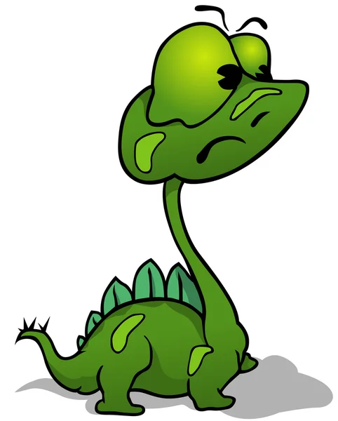 Grüner Dino — Stockvektor