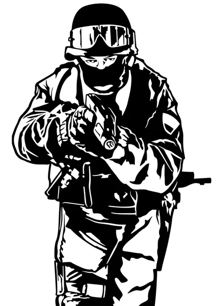 Forces spéciales de police — Image vectorielle