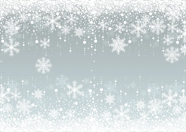 Fond de flocons de neige hiver — Stockvector