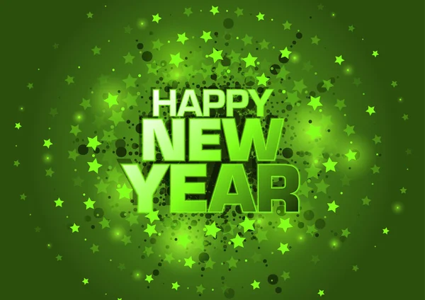 Šťastný nový rok přáníčko — Stockový vektor