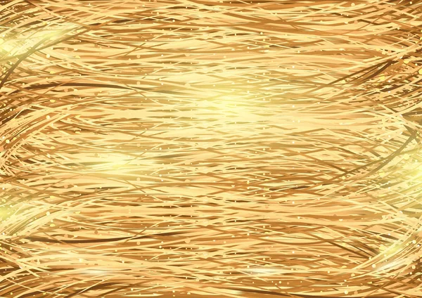 Golden Threads Background — Stock Vector