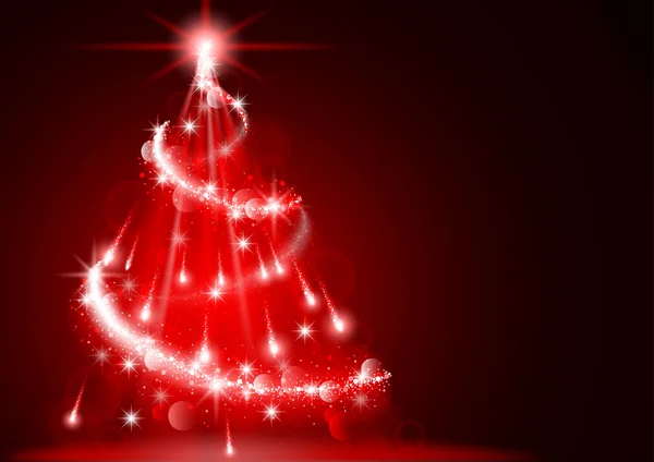 Αφηρημένη αστραπή χριστουγεννιάτικο δέντρο — Διανυσματικό Αρχείο