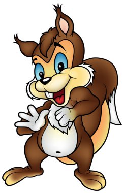 Kahverengi sincap dans