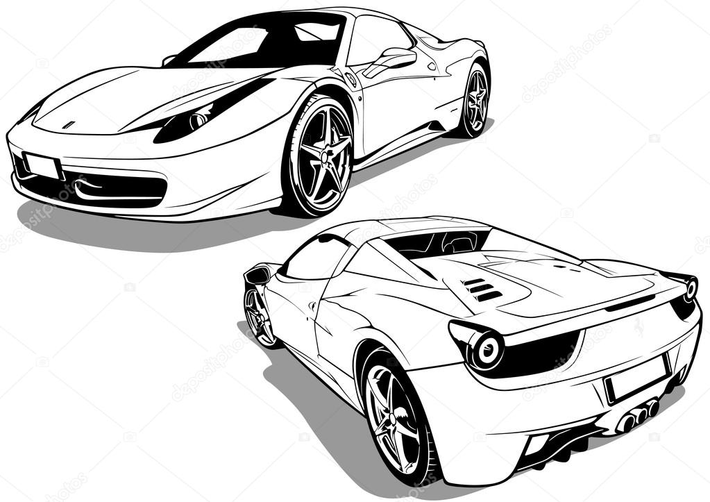 Sport Car Two Views