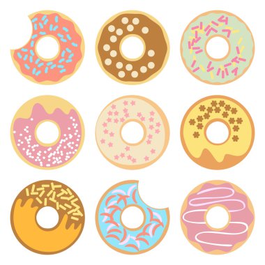 Donut vektör çizim