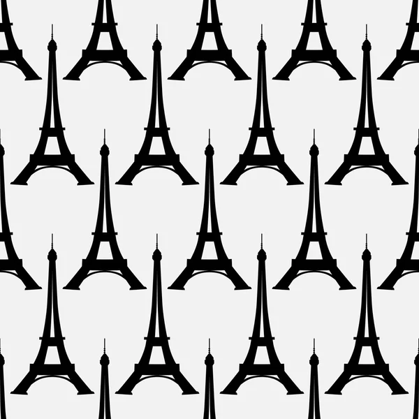 Bezešvé vzor s Eiffelovou věží — Stockový vektor