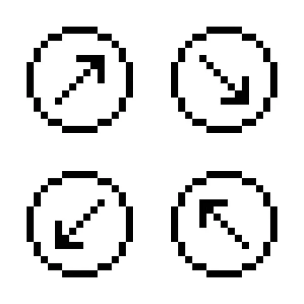 Conjunto de ícone de sinal de seta. Setas pretas sobre fundo branco. —  Vetores de Stock