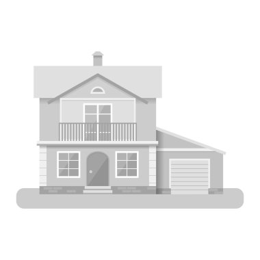 Beyaz arka plan üzerinde izole vektör düz resimde ev simgesini.