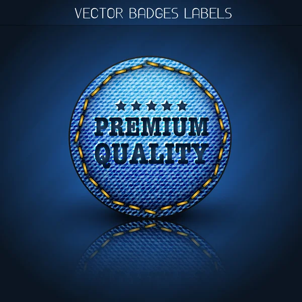 Étiquette de jeans premium — Image vectorielle