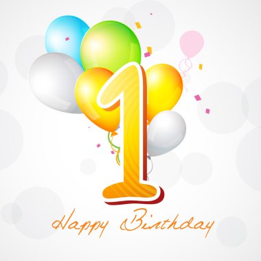 ilk doğum gününü gösteren resim