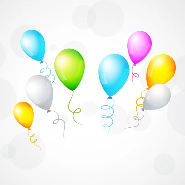 Kleurrijke geïsoleerde ballon illustratie — Wektor stockowy