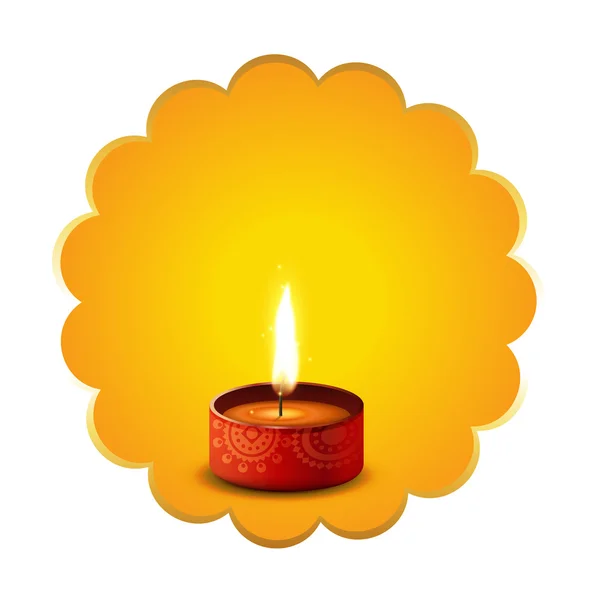 Festival hindou diwali diya fond — Image vectorielle