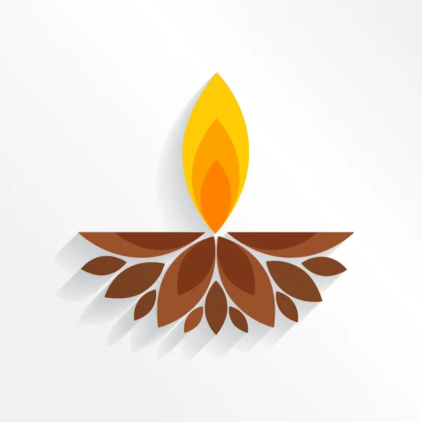 Hindoe diwali festival — Stockvector