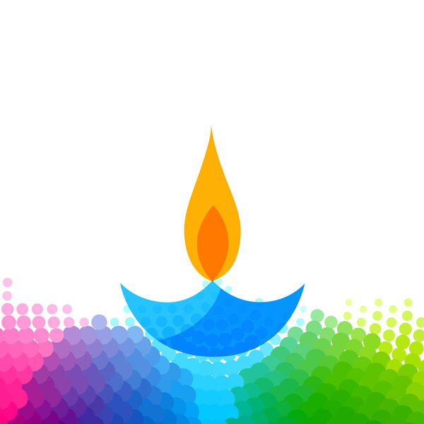 креативный красочный дивали дийя
