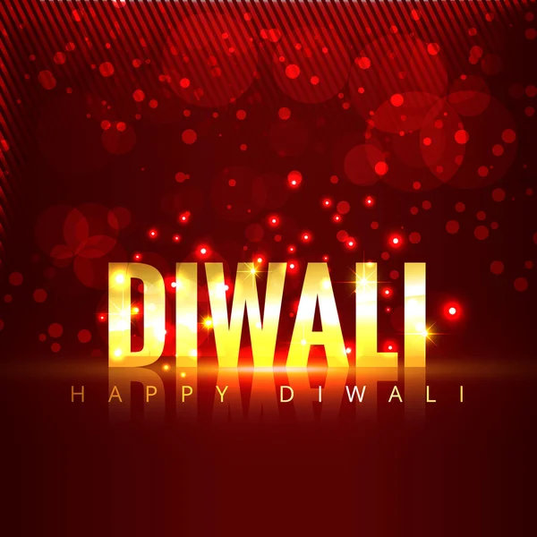 Diwali texto fondo — Vector de stock