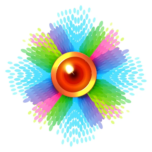 Farbenfroher Hintergrund von Diwali — Stockvektor