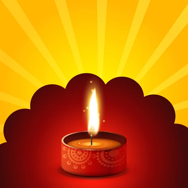 Diwali diya Hintergrund — Stockvektor