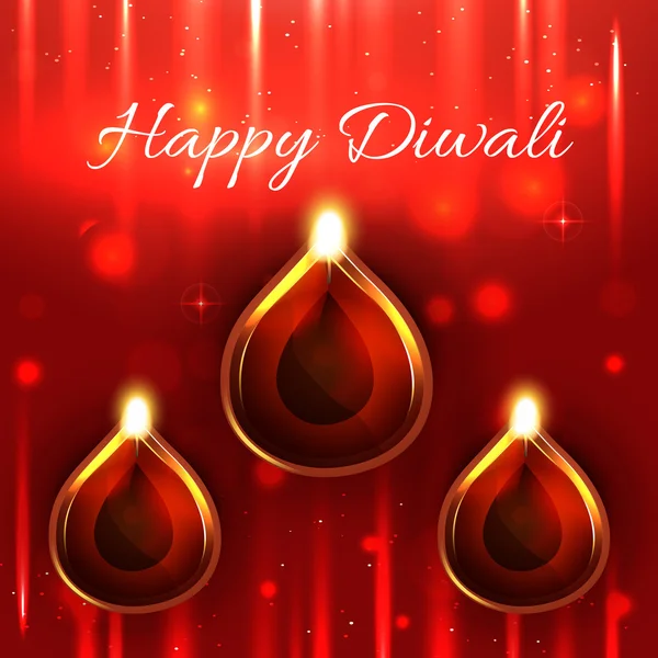 Fondo Diwali Diya — Archivo Imágenes Vectoriales