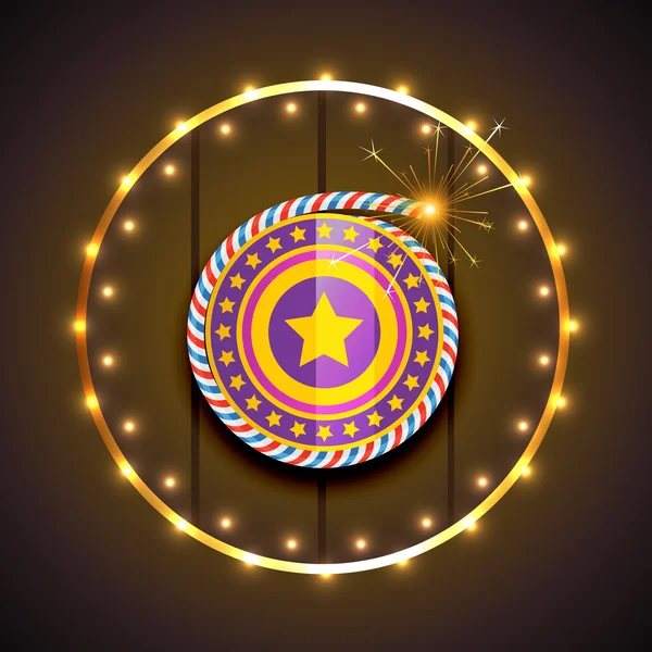 Stijlvol design voor diwali — Stockvector