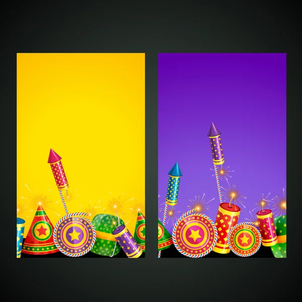 Illustration de la carte diwali — Image vectorielle