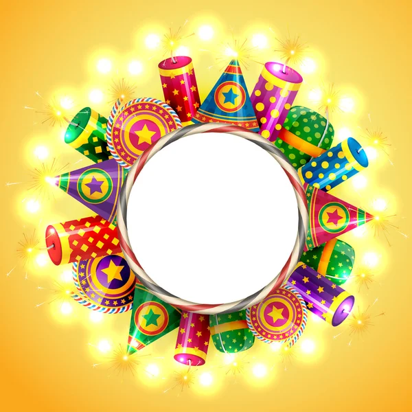 Diwali crackers fond — Image vectorielle